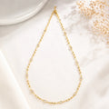Beaded CZ Necklace, 18k Gold Filled Bezel Stations - Ma Vie Jewelry