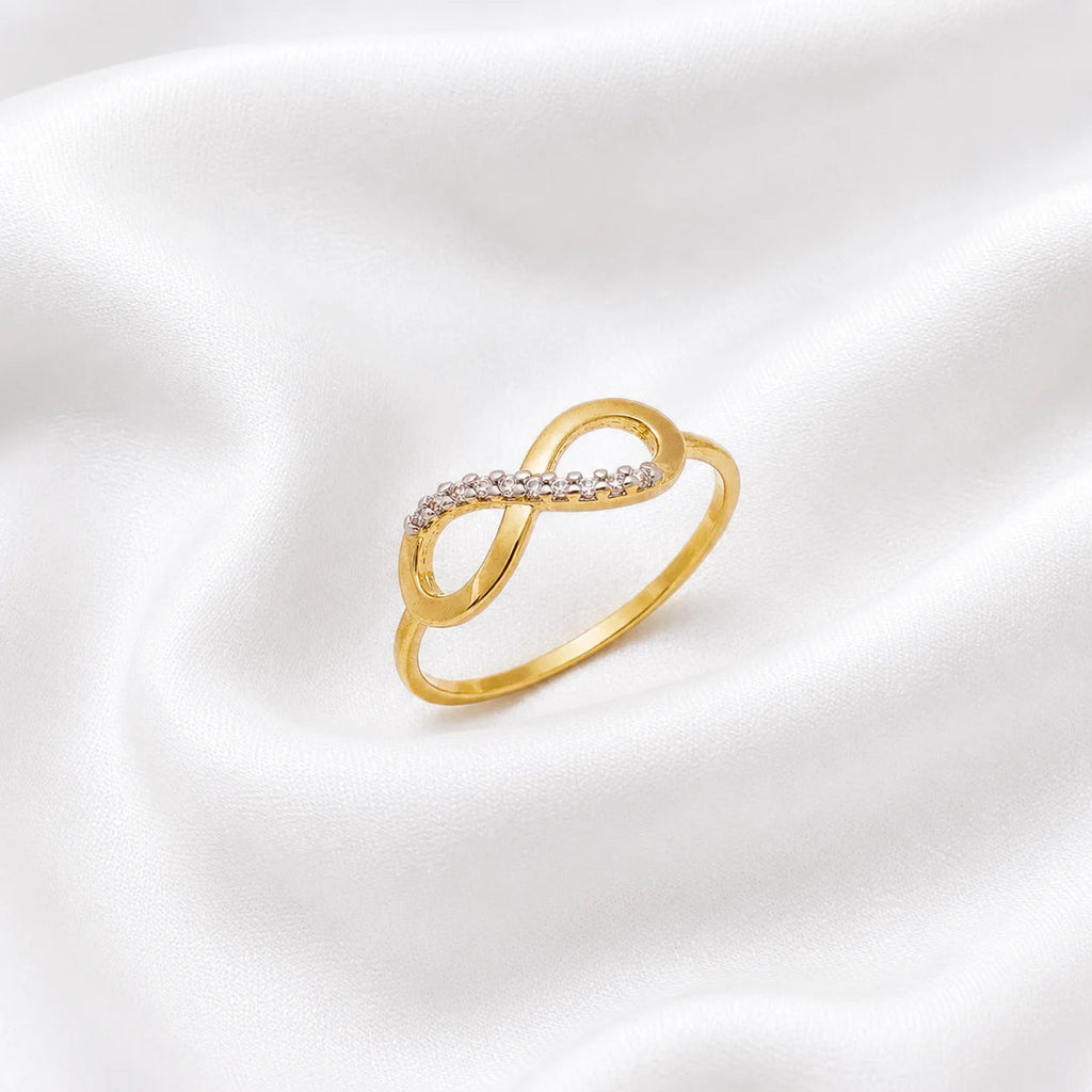 Eternity Band Ring, 18k Gold Filled, CZ Stackable - Ma Vie Jewelry