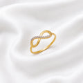Eternity Band Ring, 18k Gold Filled, CZ Stackable - Ma Vie Jewelry