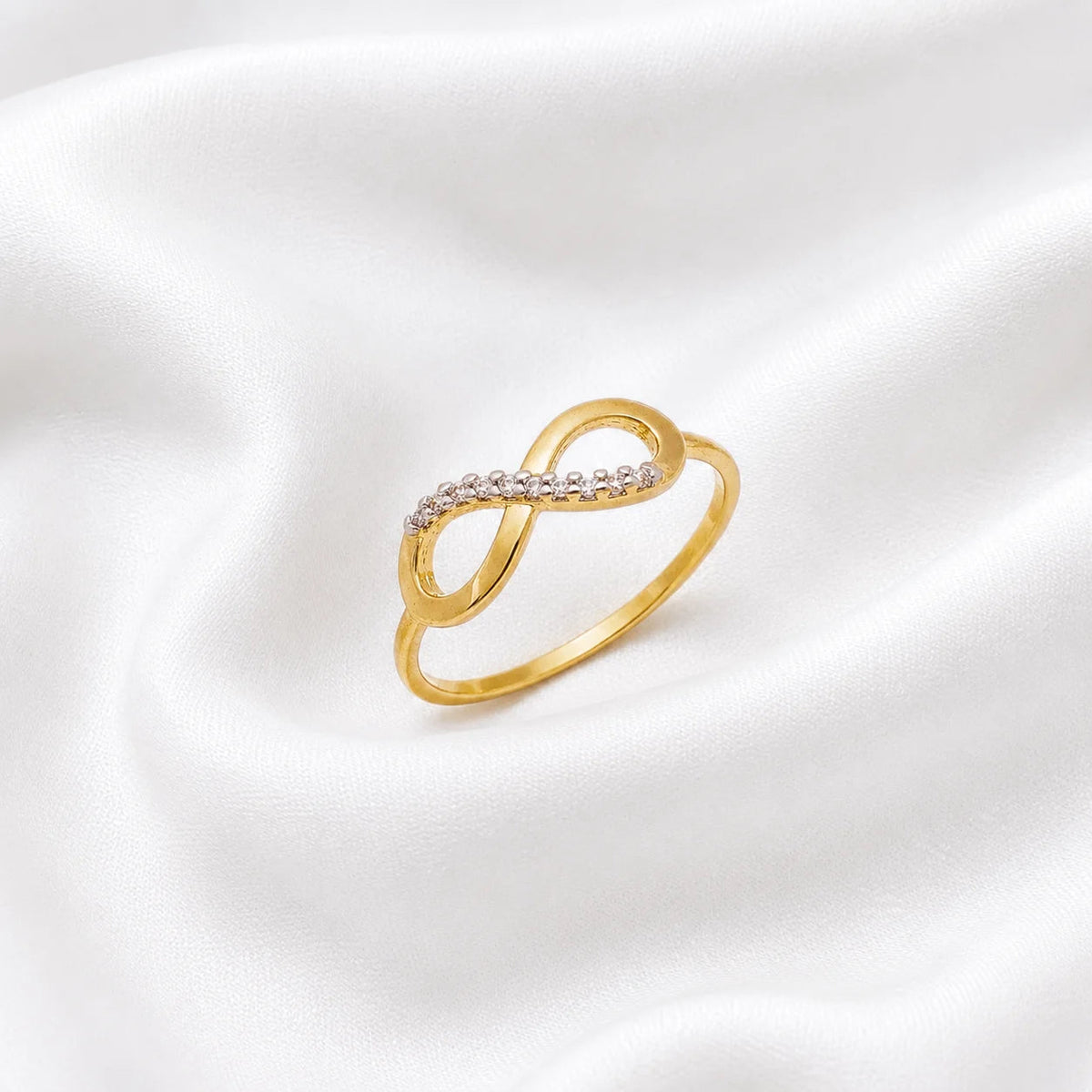 Eternity Band Ring, 18k Gold Filled, CZ Stackable - Ma Vie Jewelry