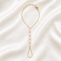 Pearl Hand Chain Bracelet, 18k Gold Filled Baroque Pearl - Ma Vie Jewelry