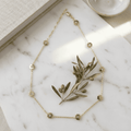 The Bloom Necklace – Delicate 18k gold filled Flower CZ Chain - Ma Vie Jewelry
